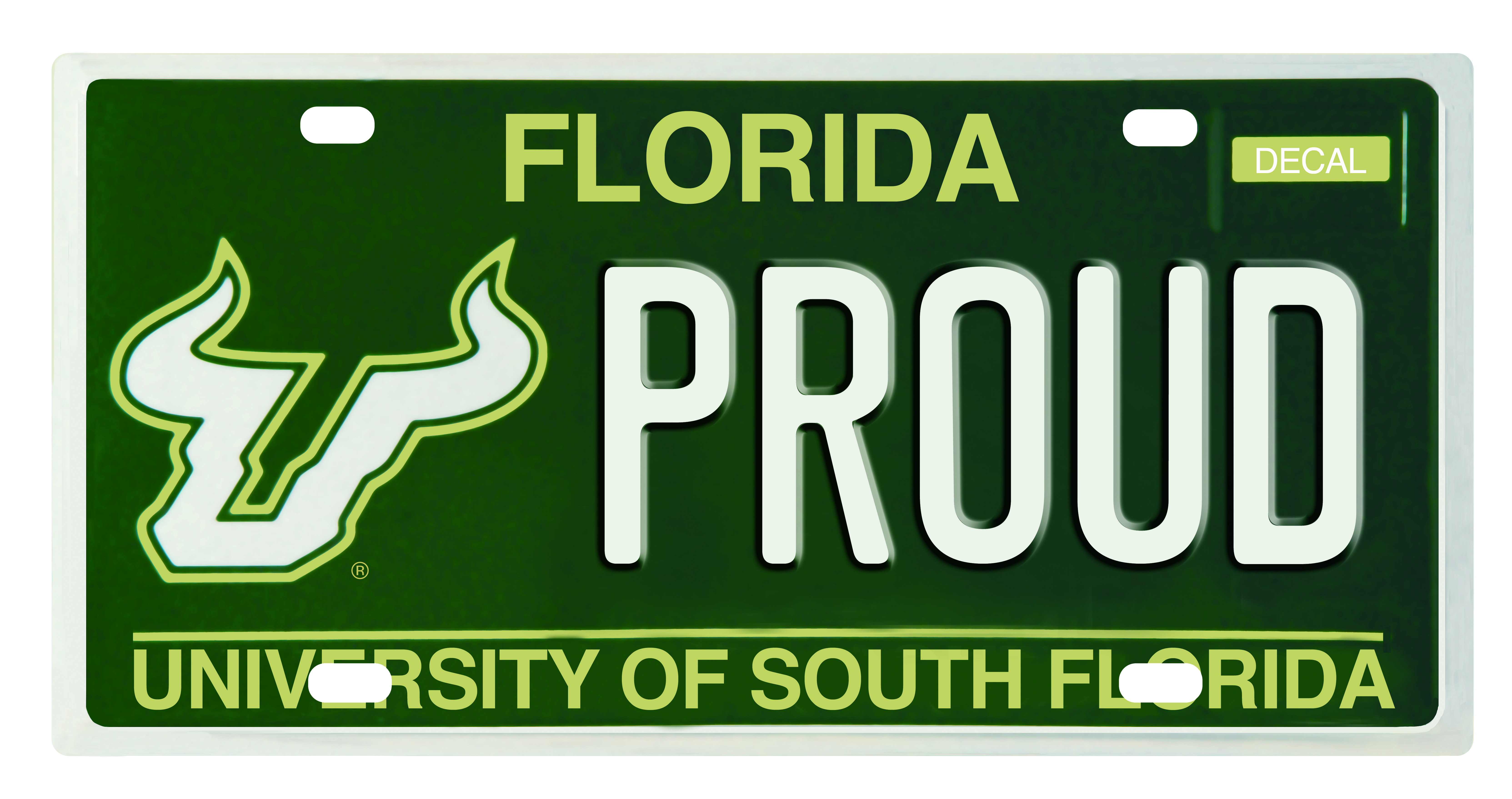 The USF Green and Gold Specialty License Plate